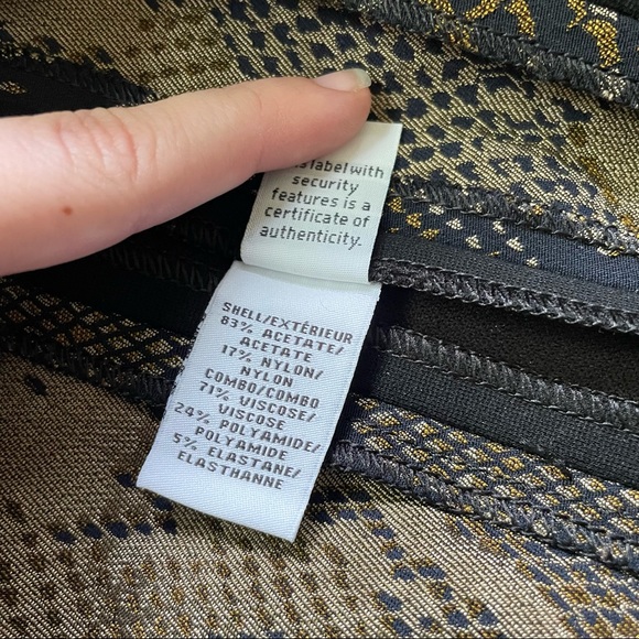 DVF Panel Marta Framed Python Skirt Size 10 - Picture 7 of 9